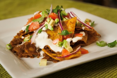 Chilaquiles With Ancho Chili Sauce Country Grocer
