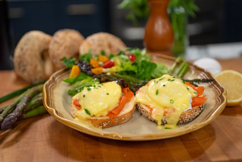 West Coast Eggs Benedict for Two Recipe