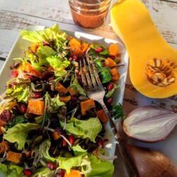 Butternut Squash Salad with Smoky Maple Dressing