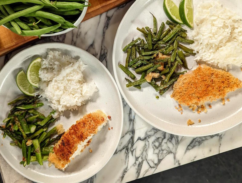 Miso Butter Baked Halibut