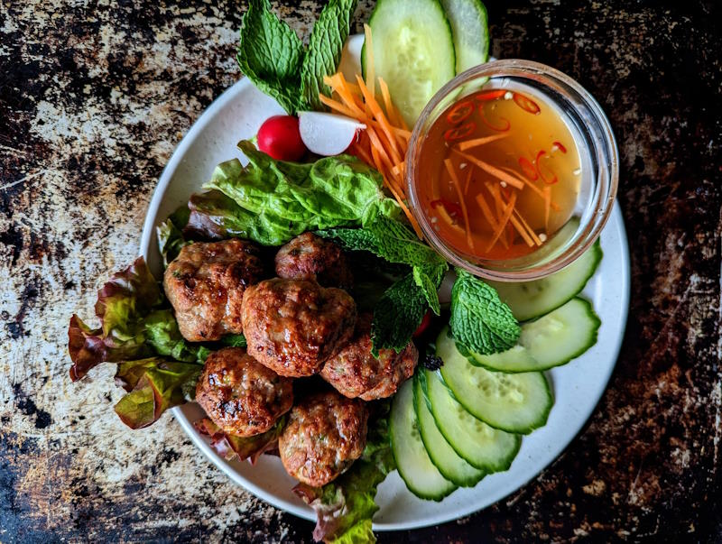 Vietnamese Style Turkey Meatballs
