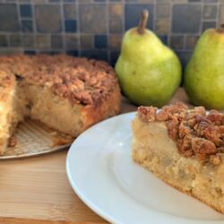 Pear Cardamom Snacking Cake
