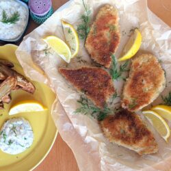 Crispy Breaded Rockfish with Lemon-Dill Tartar Sauce