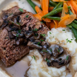 Classic Meatloaf with Mushroom Gravy